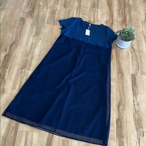 Elegant Navy Blue Dress
